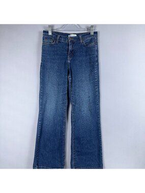 Levis 512 Bootcut Jeans Size 12P Medium Perfectly Slimming Mid Rise Blue Medium